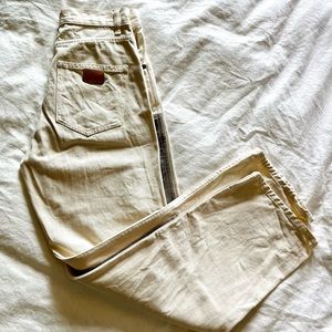 Rudy Jude size 2 cream & sage Adult Utility Jeans never worn, perfect condition